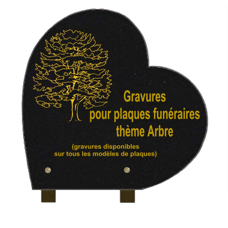 Plaques funéraires PLAQUE FUNERAIRE ARBRE - Livraison Express